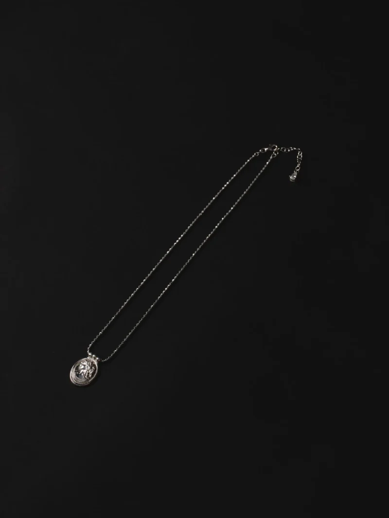 Aurelia Chain — collar cadena camafeo plata 925 — collar aurelia cadena plata 925 lay flat